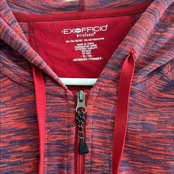 Light Athletic Red and Blue Jacket Hoodie - Picture 2 of 3